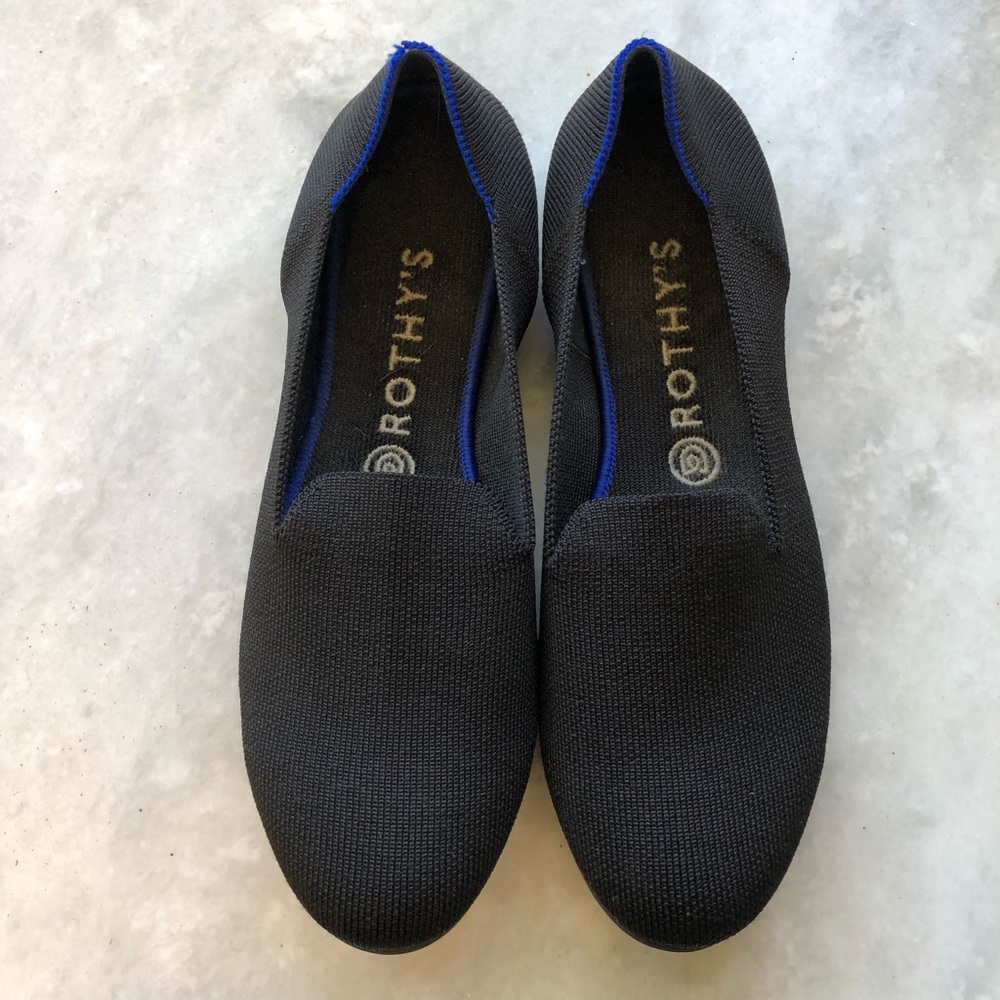 Rothys Black Loafer Size 9